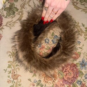 Brown Faux Fur Headband